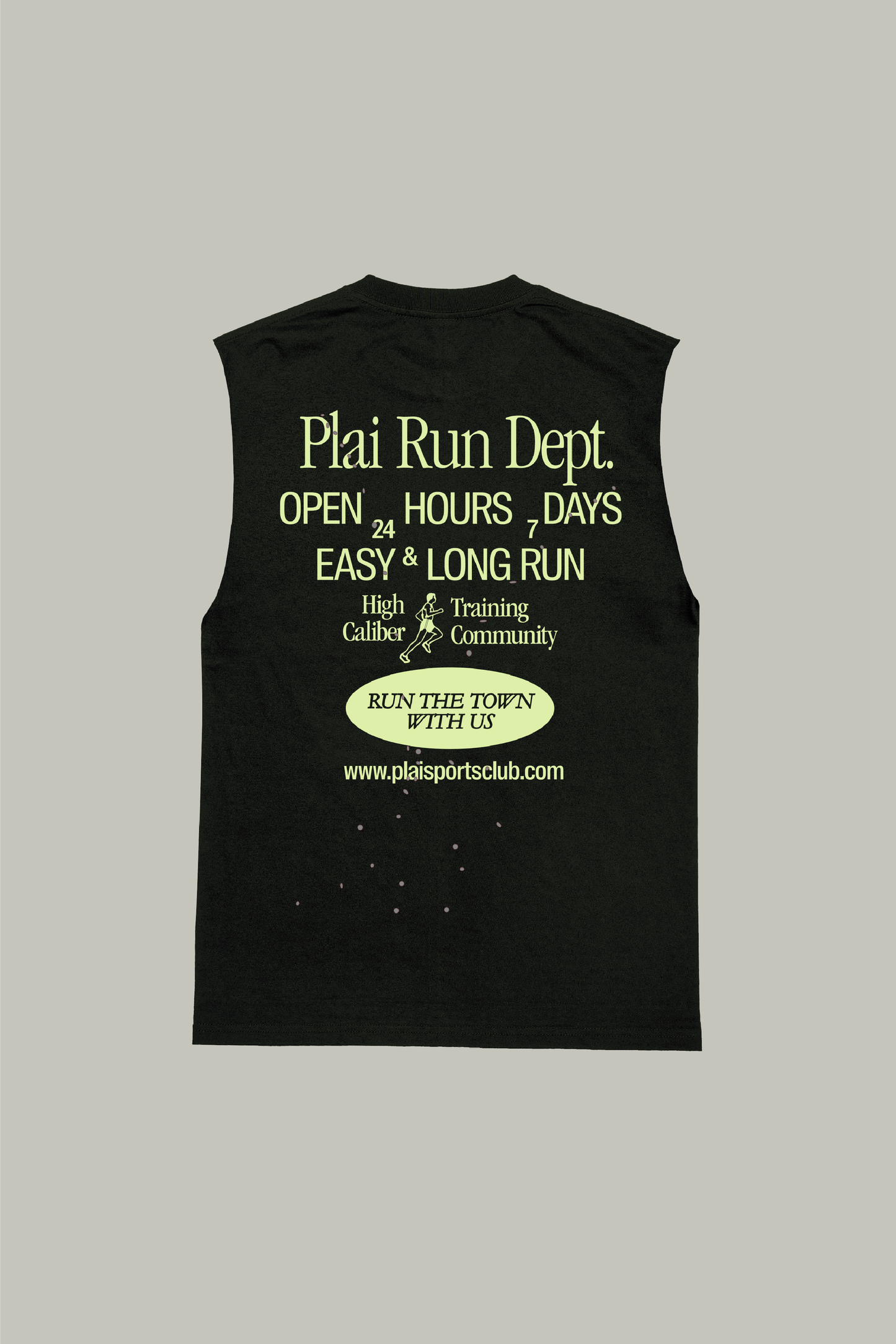 Unisex "Run Dept" Tank in Black