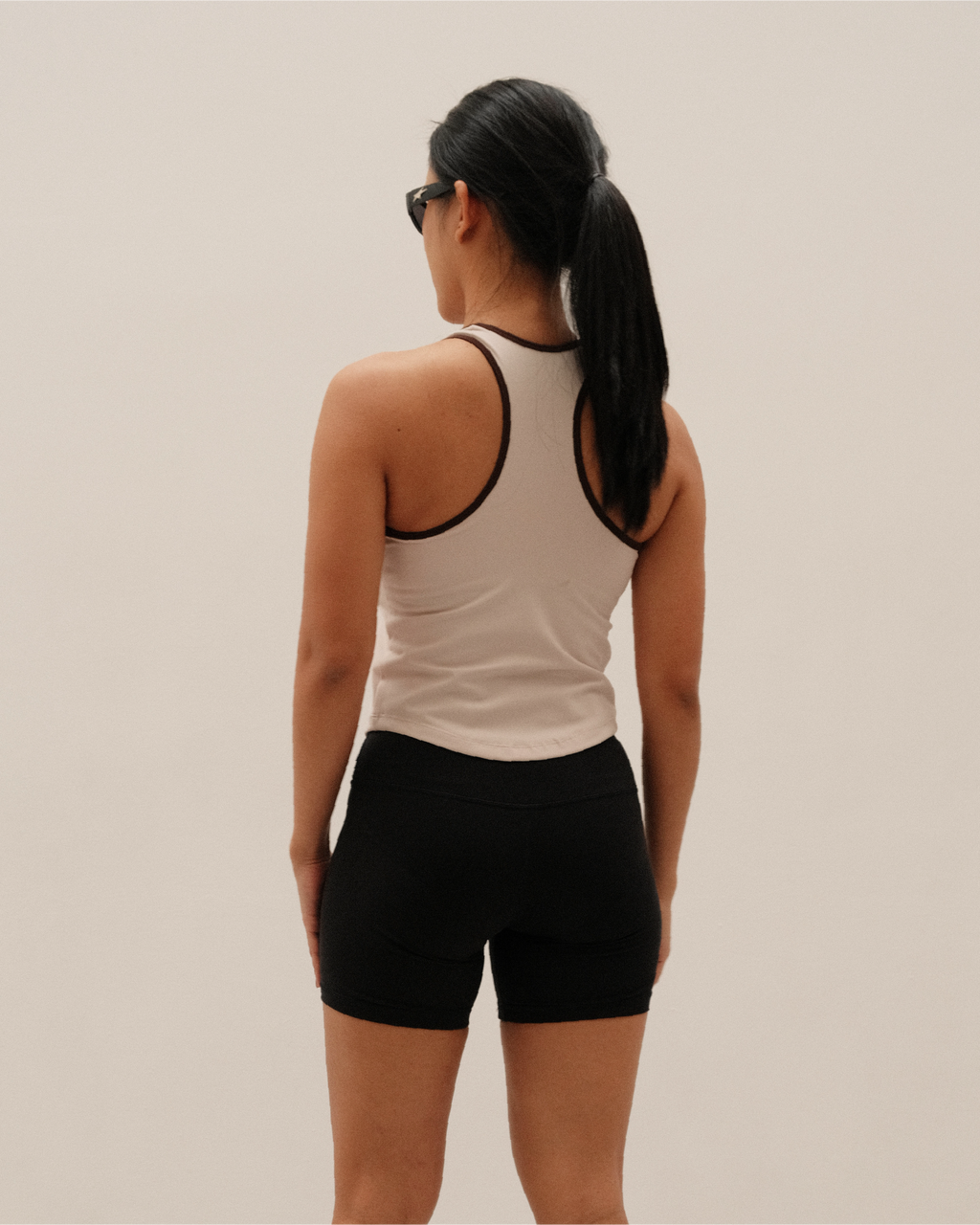 Court Racer Tank in Sand