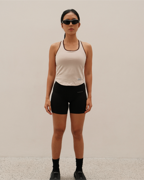 Court Racer Tank in Sand