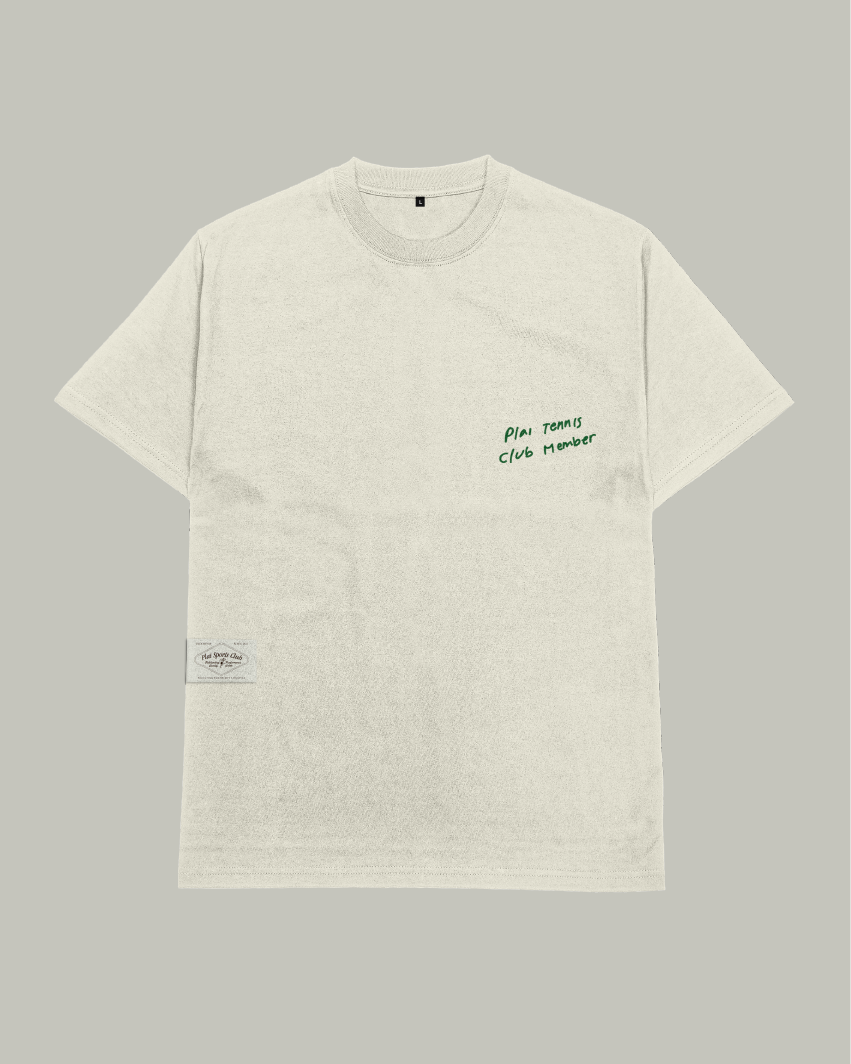 Unisex "Tennis Club" Shirt in Broken White