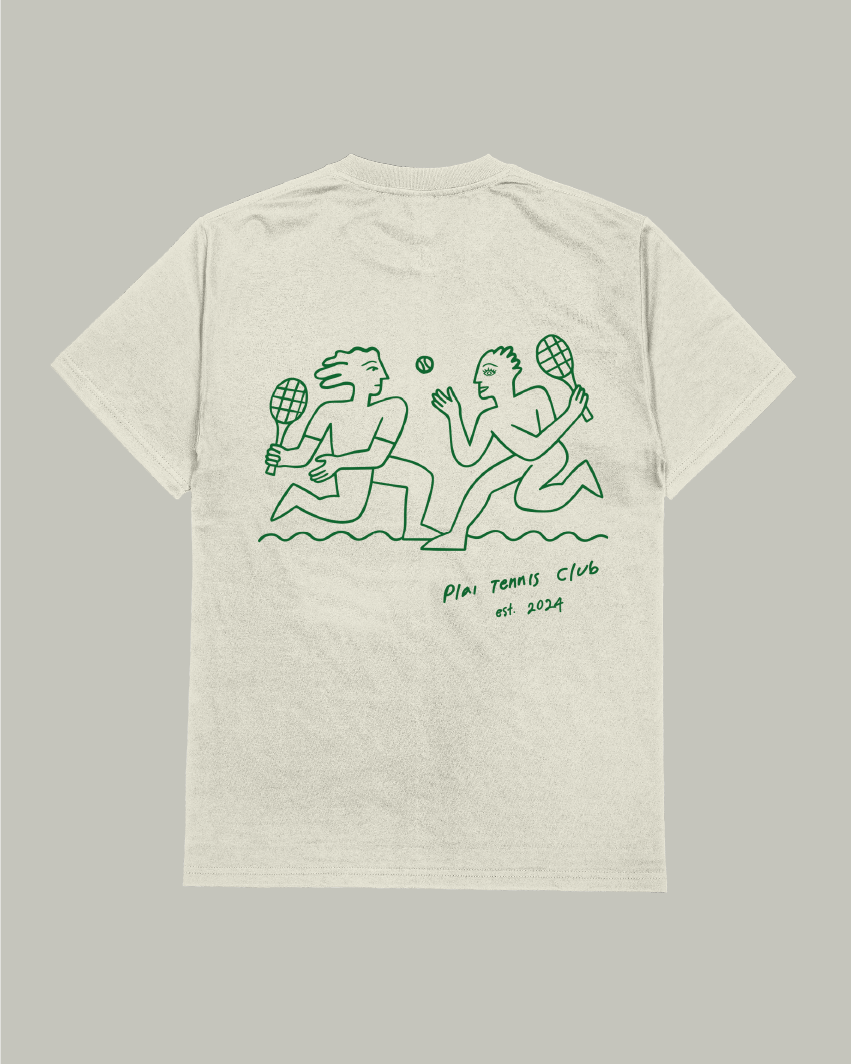 Unisex "Tennis Club" Shirt in Broken White