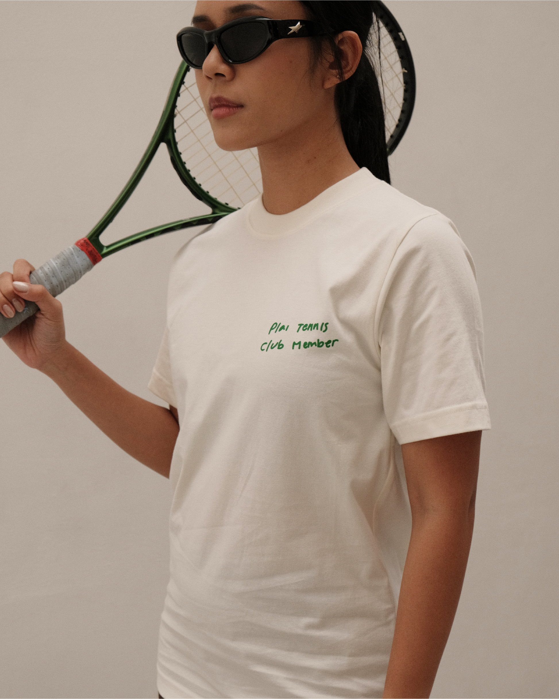 Unisex "Tennis Club" Shirt in Broken White