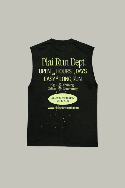 Unisex "Run Dept" Tank in Black