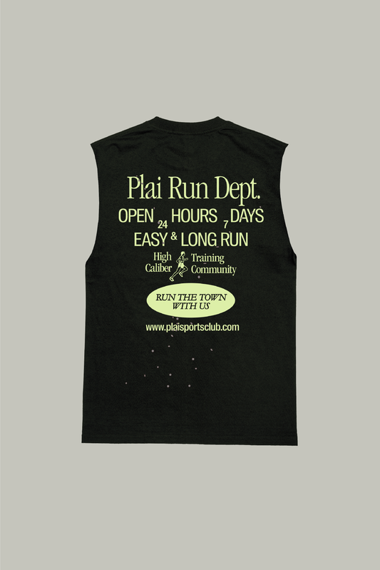 Unisex "Run Dept" Tank in Black