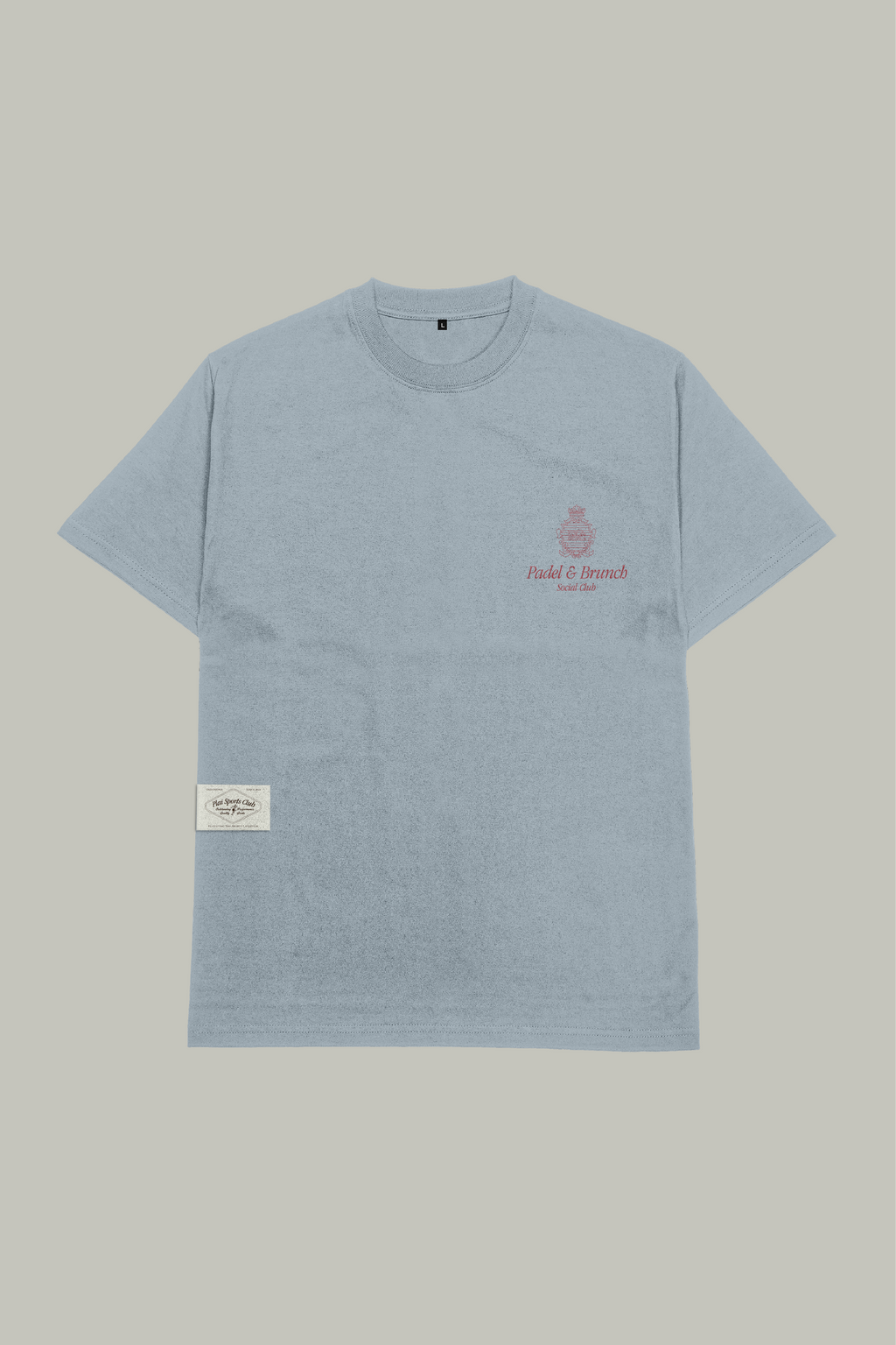 Unisex "Padel & Brunch" T-shirt in Light Blue