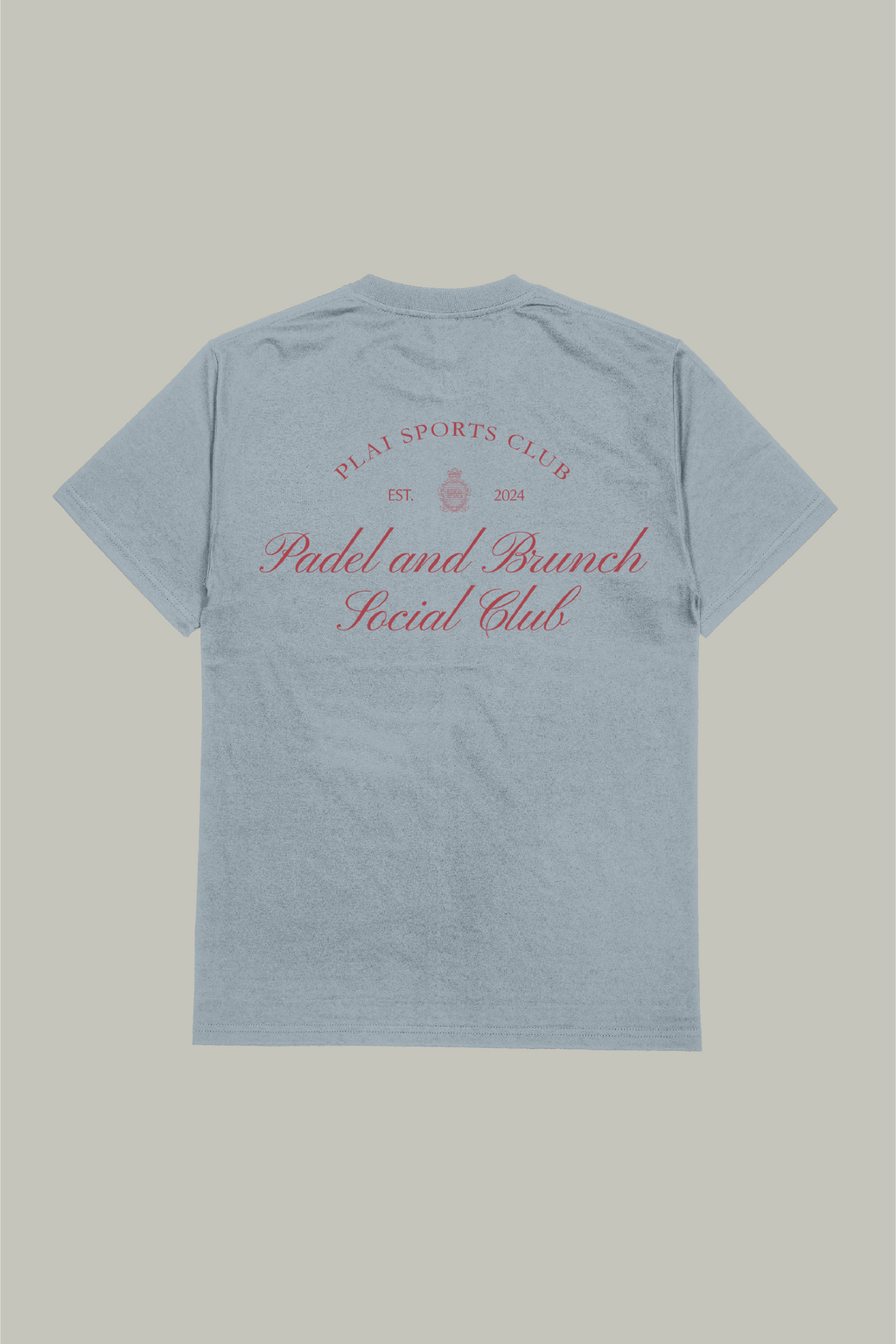 Unisex "Padel & Brunch" T-shirt in Light Blue