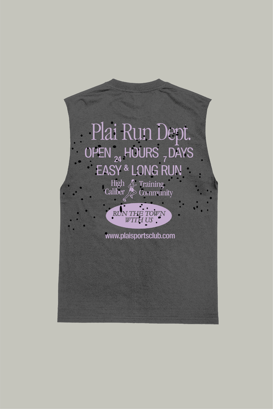 Unisex "Run Dept" Tank in Dark Grey