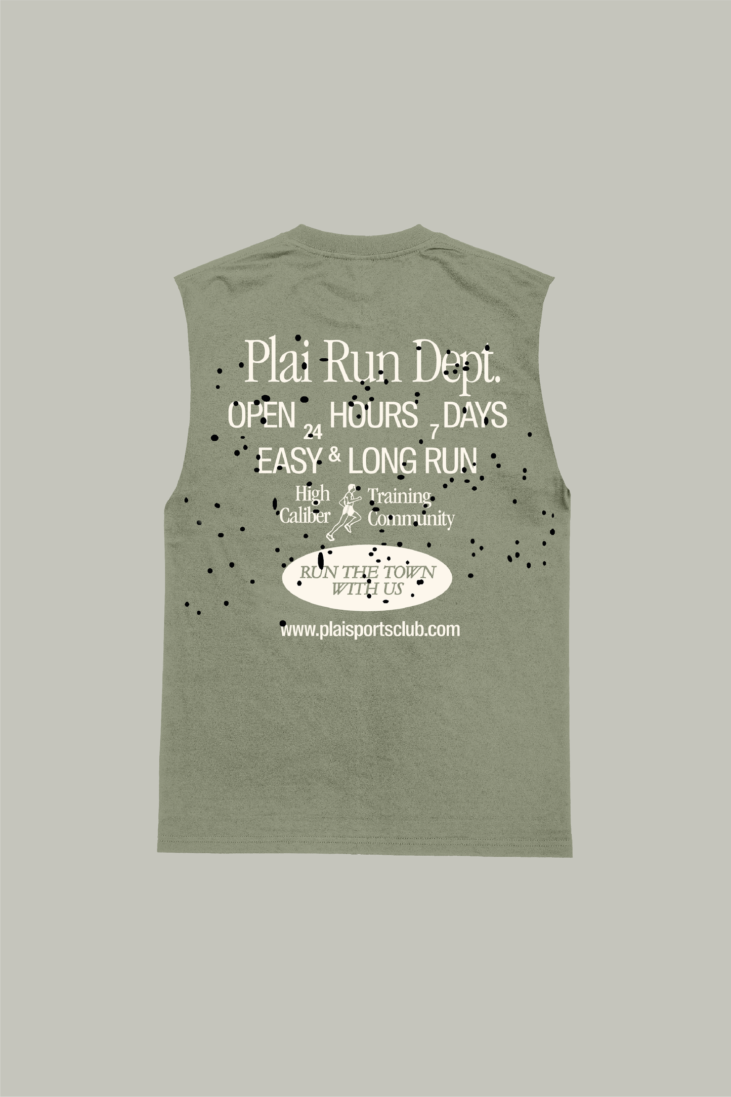 Unisex "Run Dept" Tank in Dark Grey