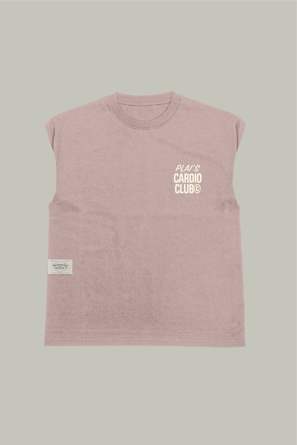 Unisex "Cardio Club" Tank in Dusty Pink