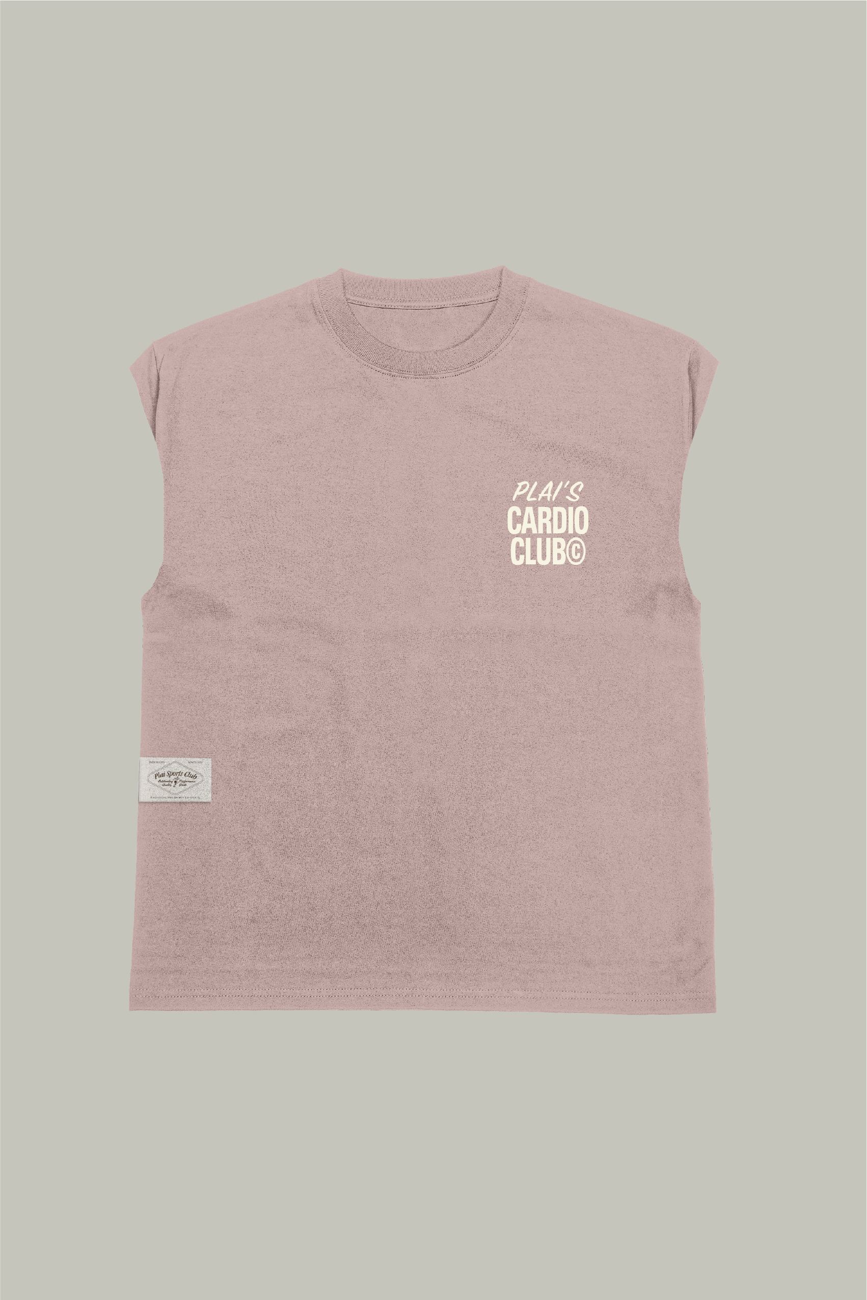 Unisex "Cardio Club" Tank in Dusty Pink