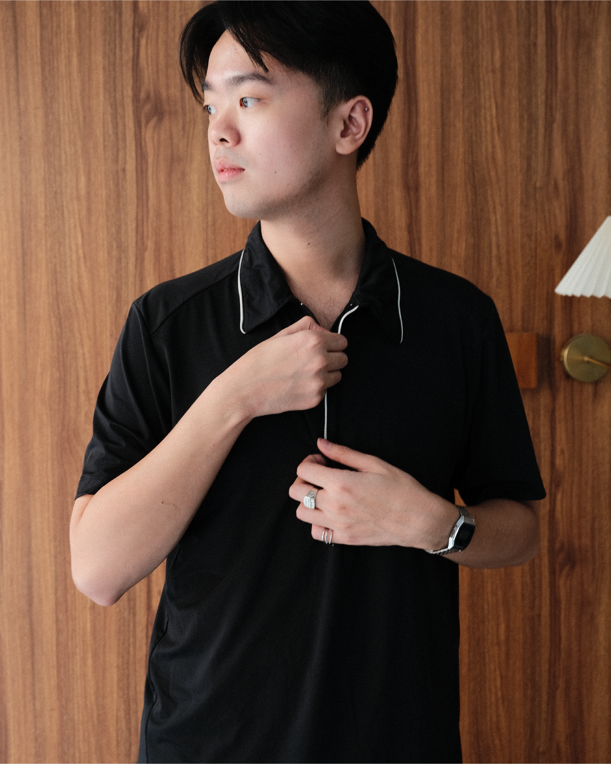 Men's Clubline Polo in Black