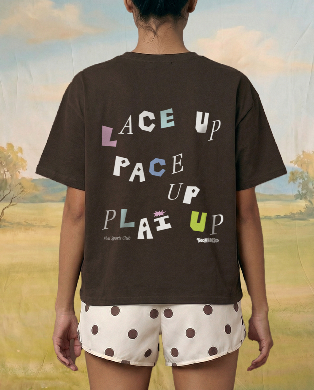 PSC x W10K: Lace Up Tee in Chocolate