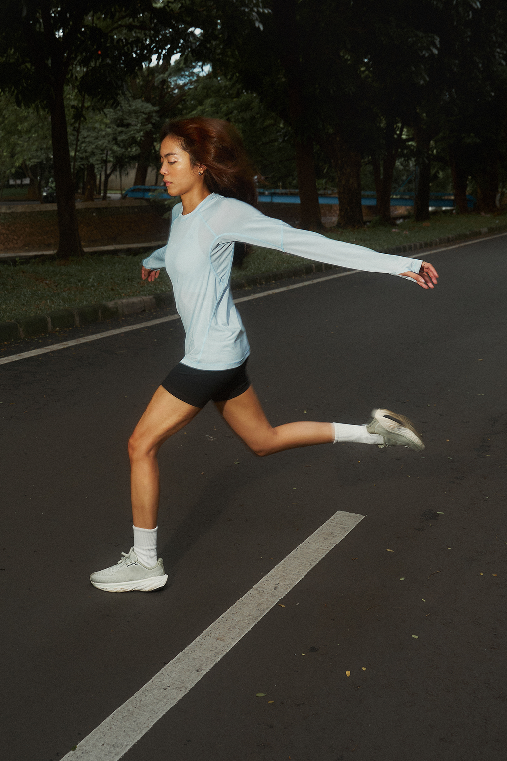 Women's Quick Dry Longsleeve in Light Blue