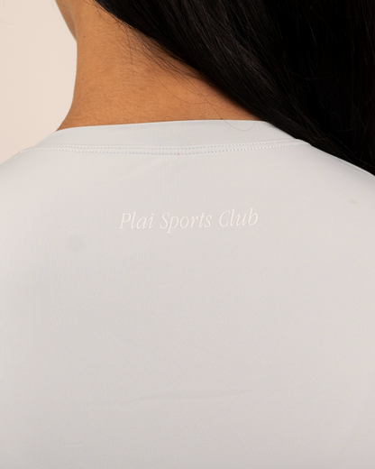 Round Neck Ultrasoft Longsleeve in Light Blue