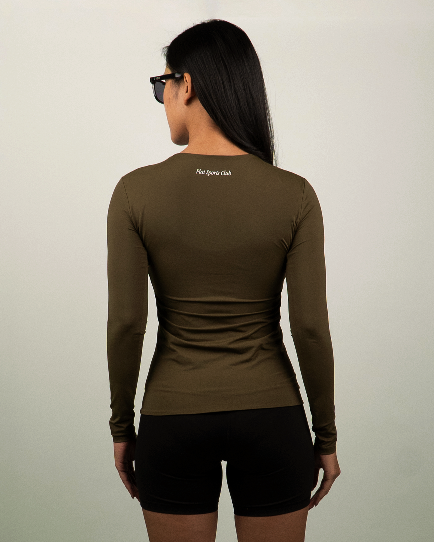 Boat Neck Ultrasoft Longsleeve in Army Green