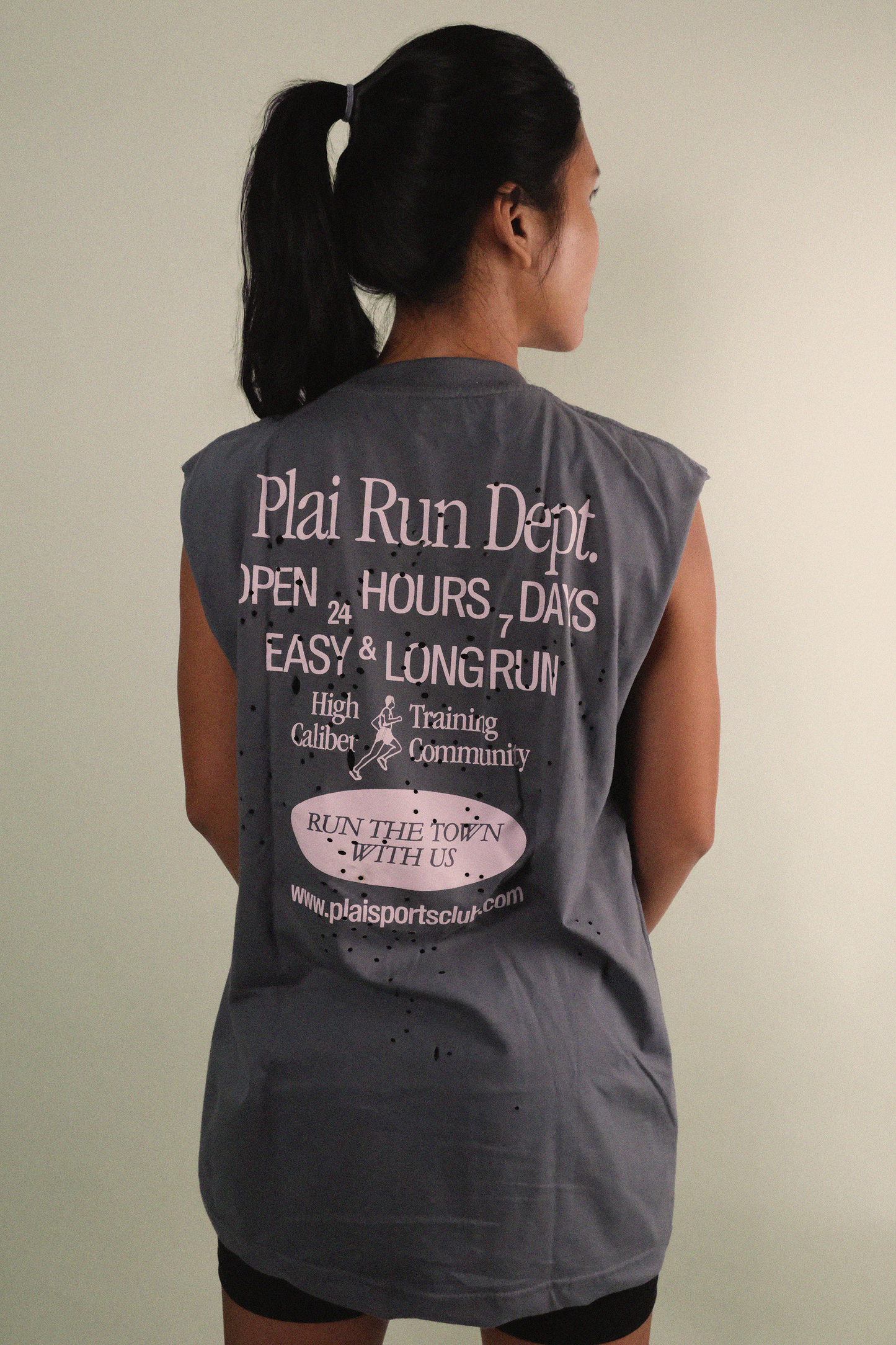 Unisex "Run Dept" Tank in Dark Grey