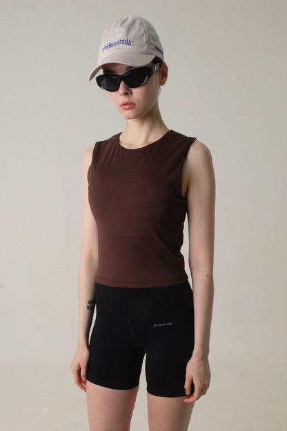 Backless Tank in Chocolate