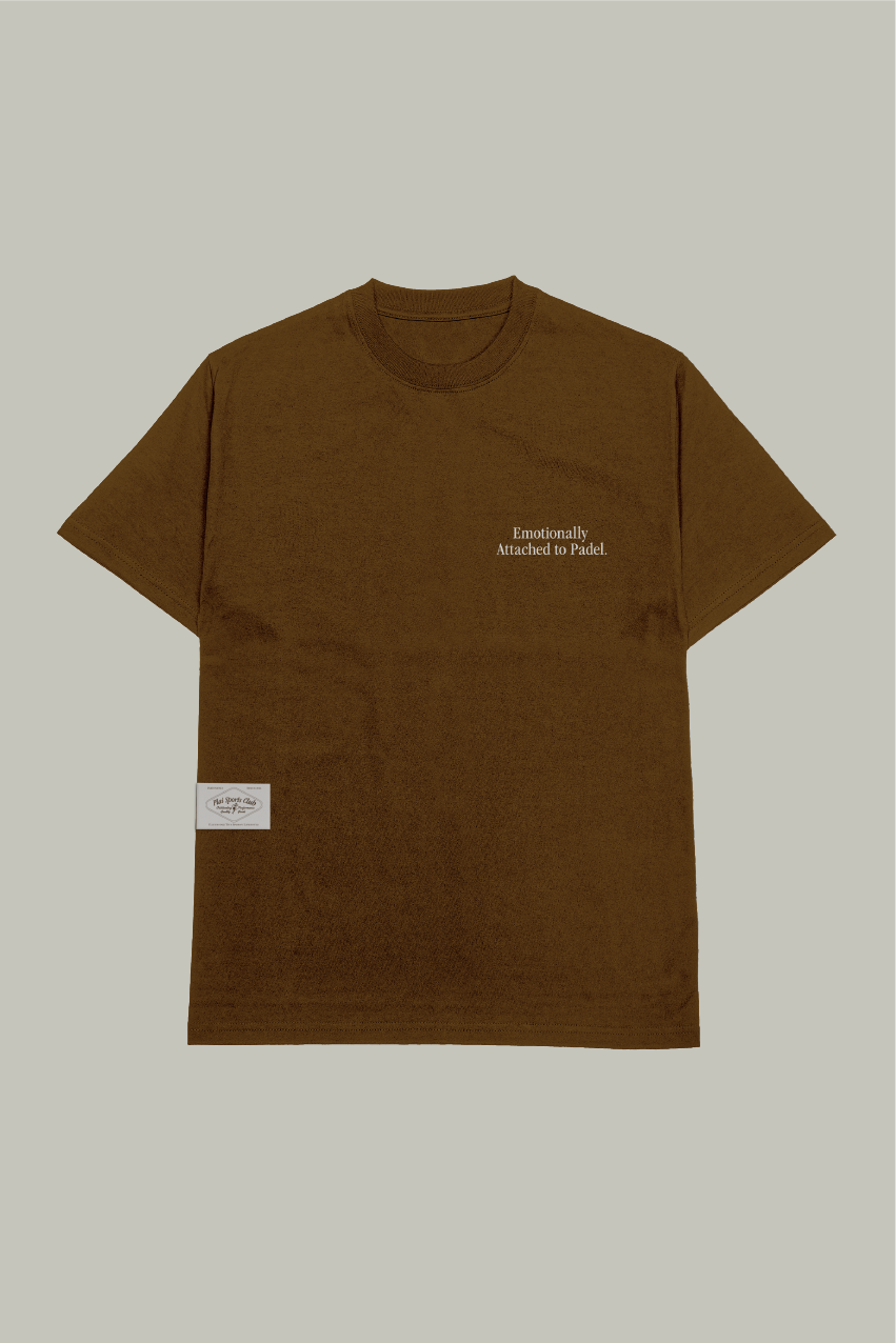 Unisex "Padel Affection" T-Shirt in Chocolate