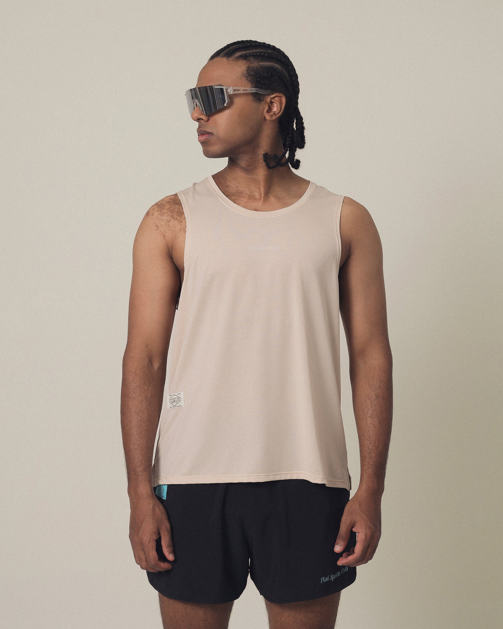 Men's Quick Dry Tank in Sand