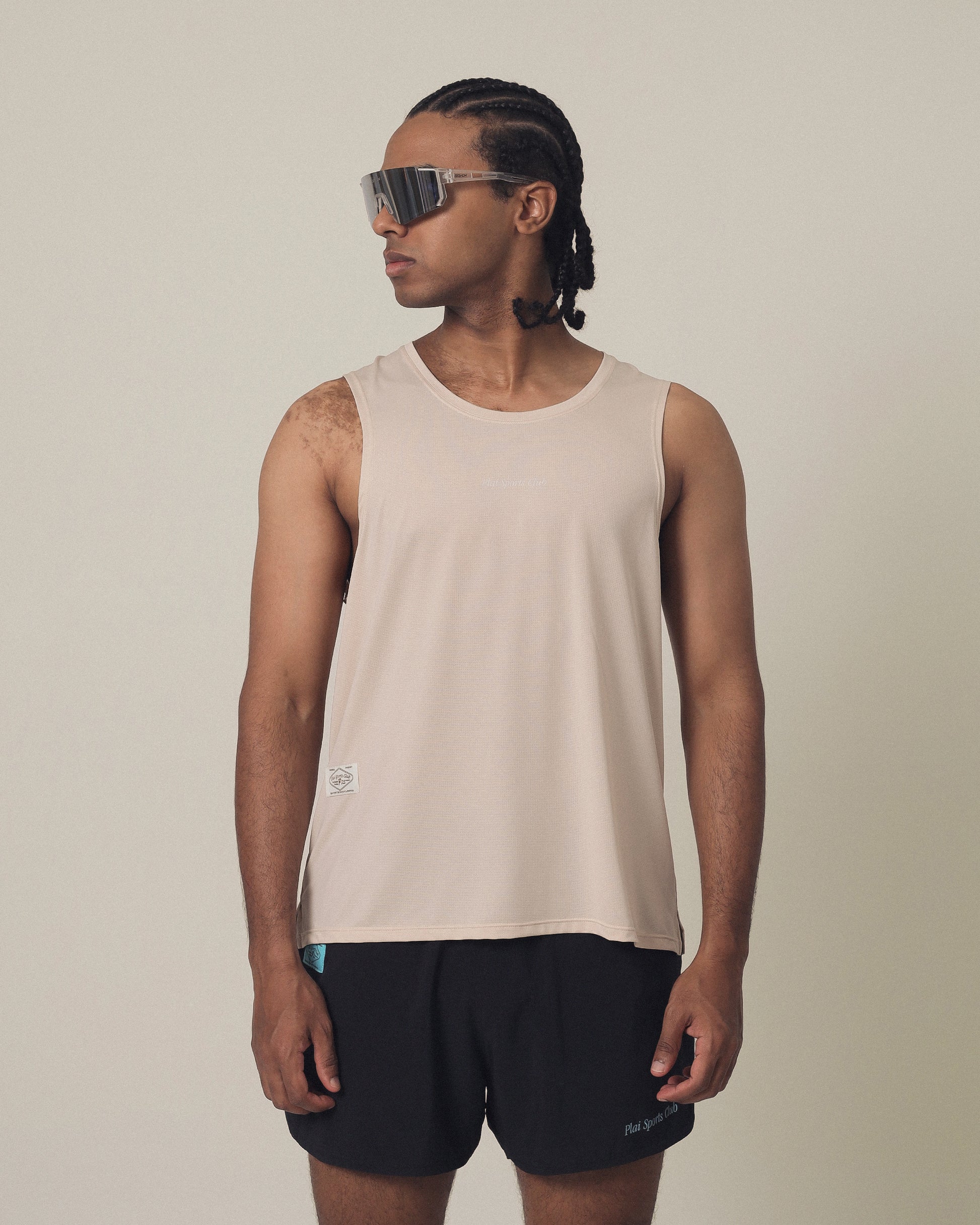 Men's Quick Dry Tank in Sand
