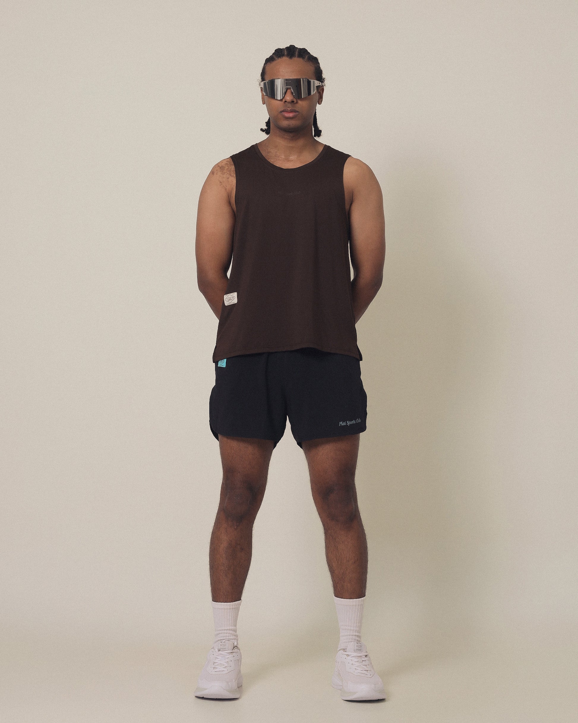 Men's Quick Dry Tank in Chocolate