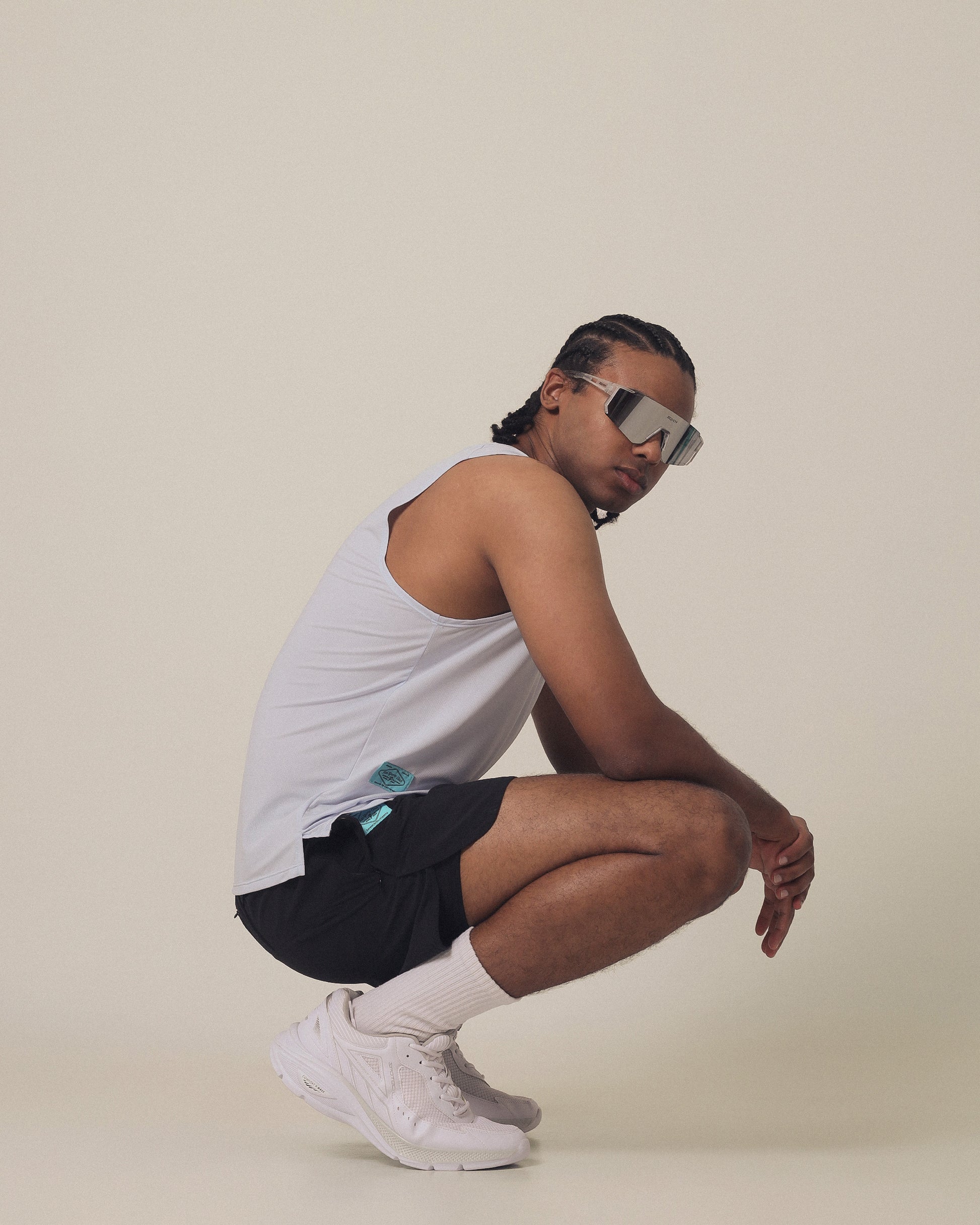 Men's Quick Dry Tank in Light Blue