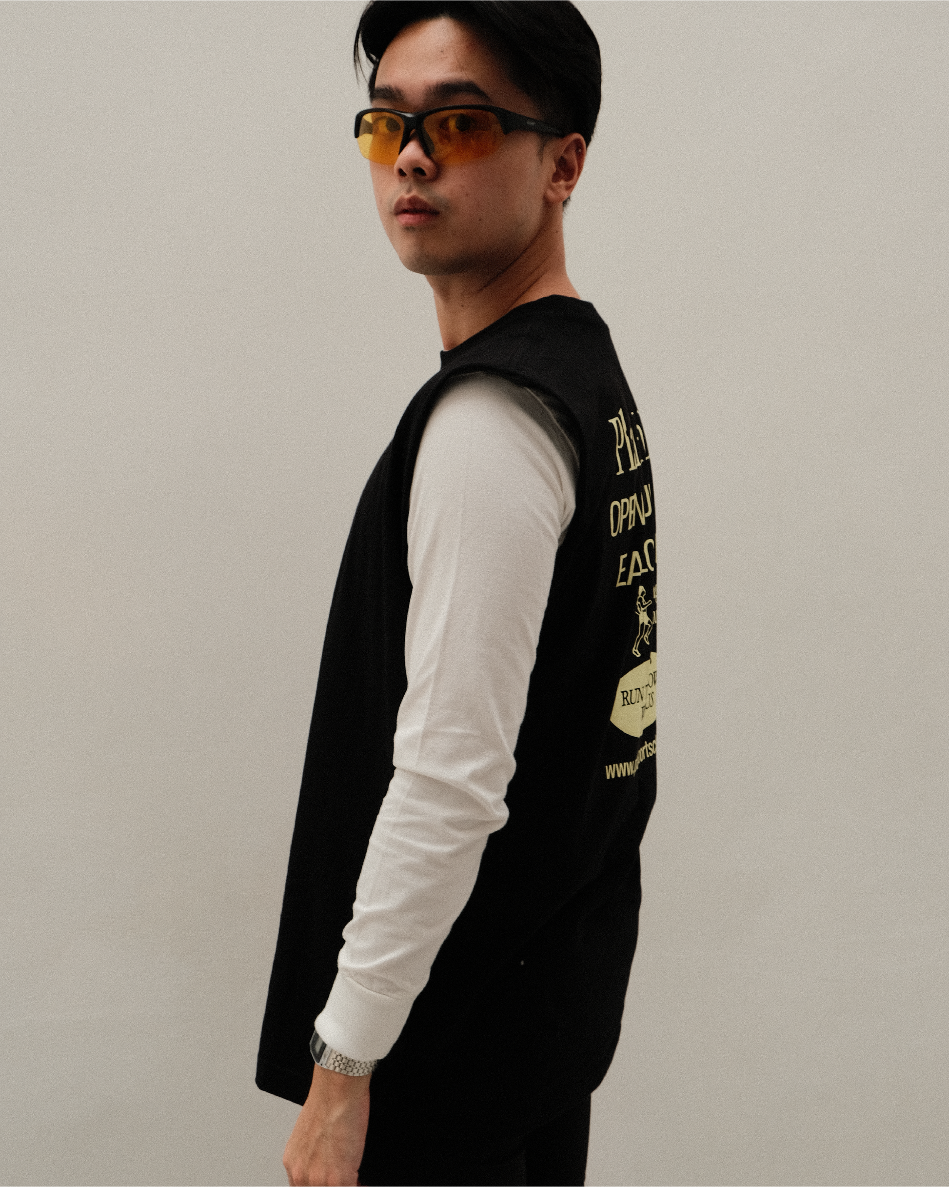 Unisex "Run Dept" Tank in Black