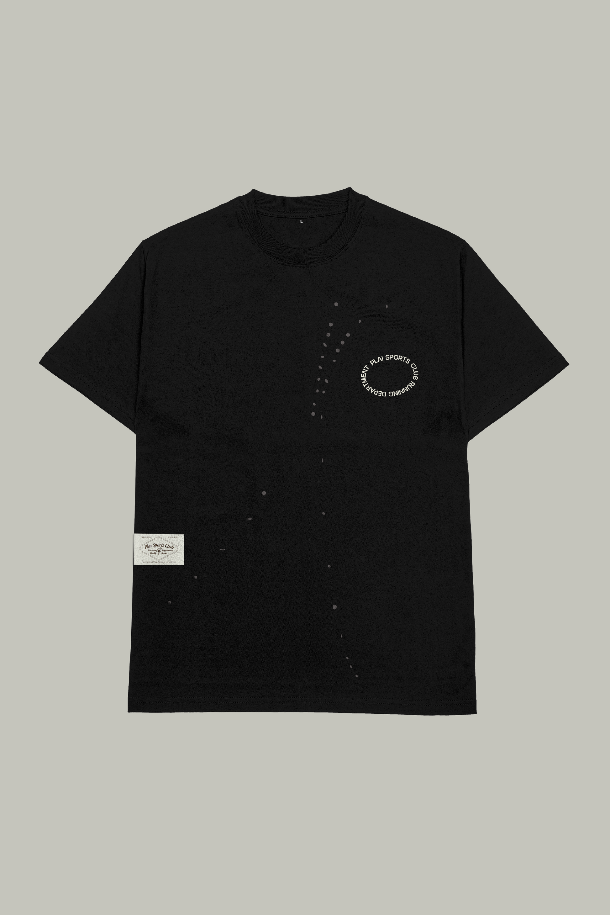 Unisex "Run Club" T-shirt in Black