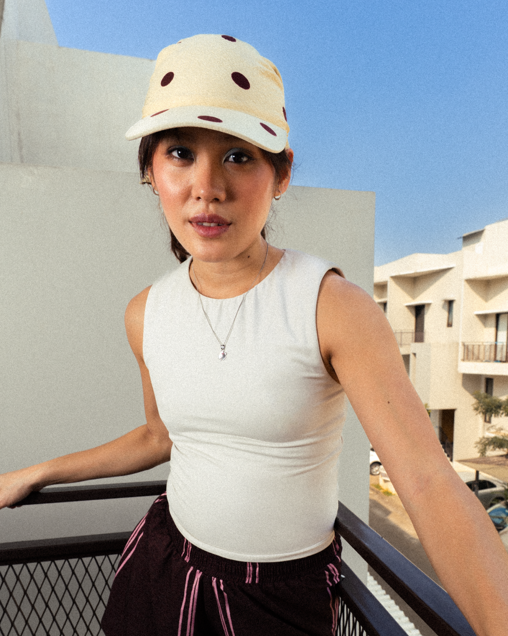 PSC x Sheryl Sheinafia: Runaway Cap in Butter Dots