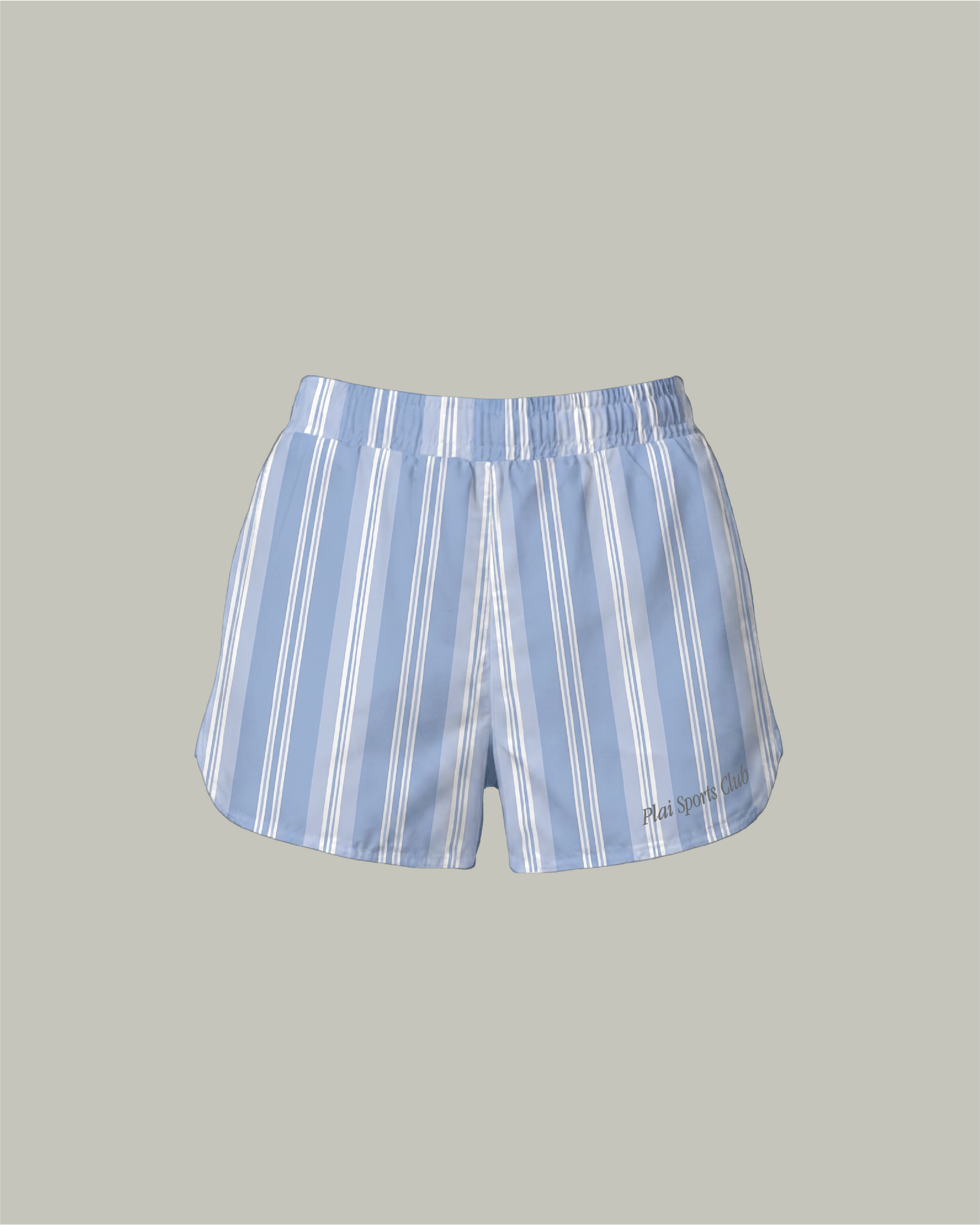 Sprint Shorts in Light Blue Stripes