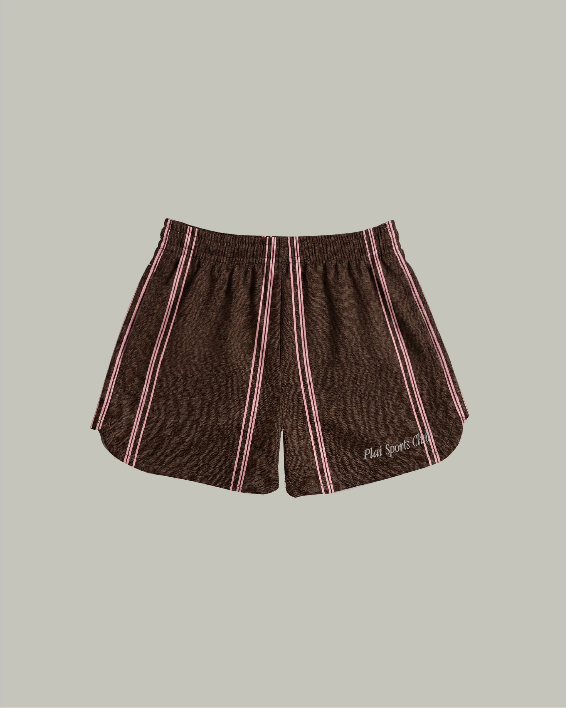 Sprint Shorts in Chocolate Stripes