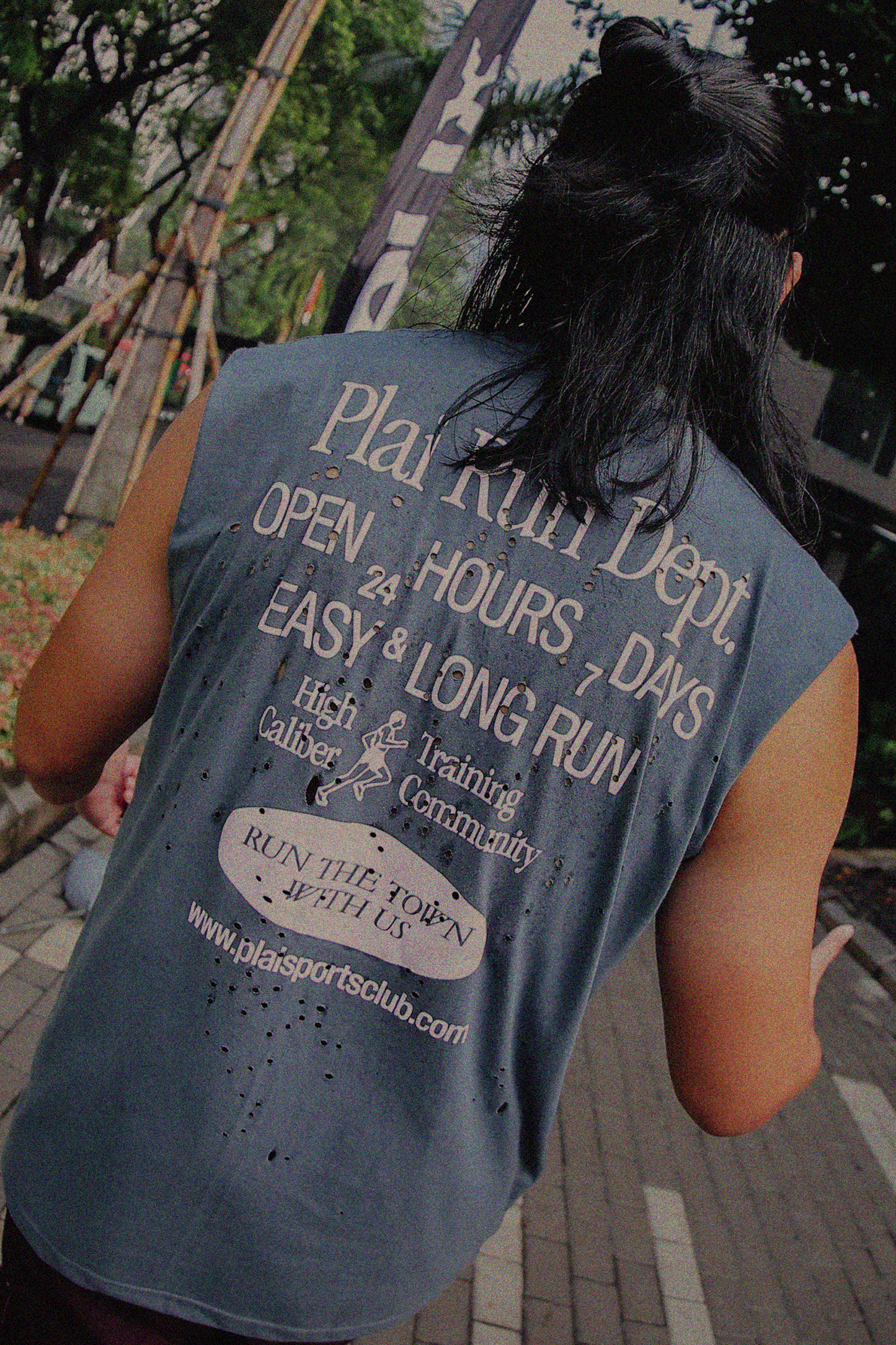 Unisex "Run Dept" Tank in Dark Grey