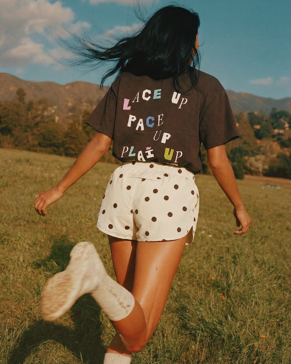 PSC x W10K: Lace Up Tee in Chocolate