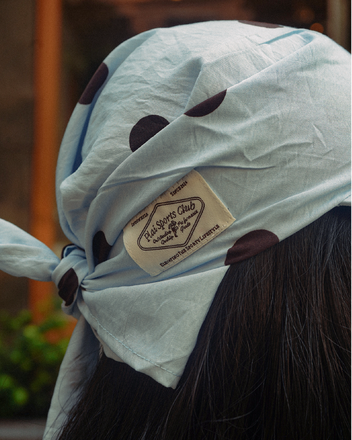 Plai x Freckles: Bandana Cap in Blue Freckles