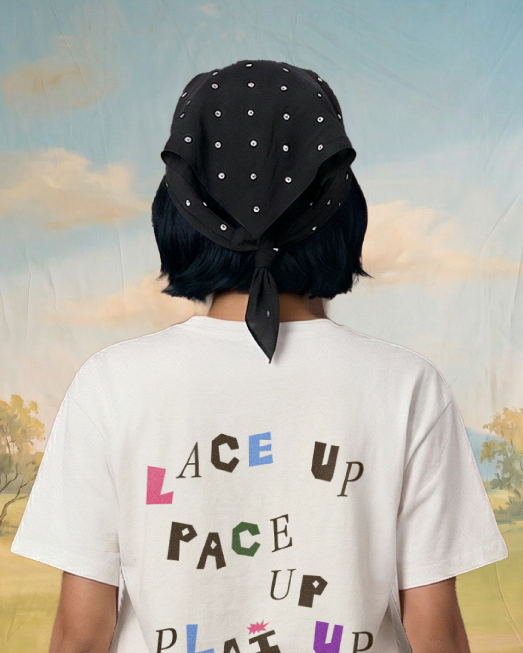 Runaway Cap in Black Dots