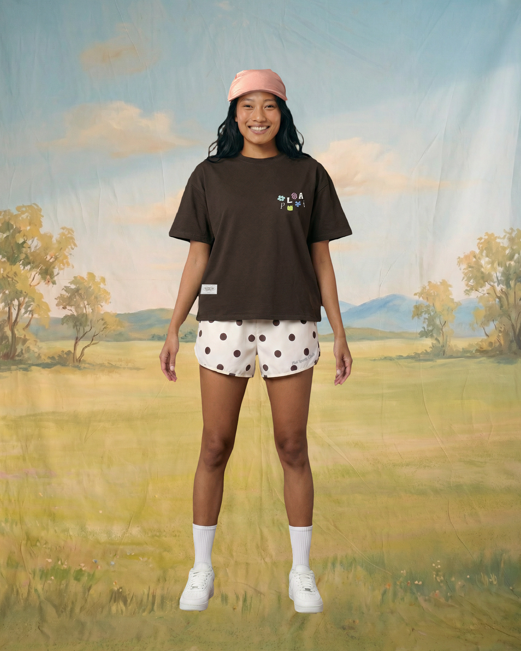 PSC x W10K: Lace Up Tee in Chocolate