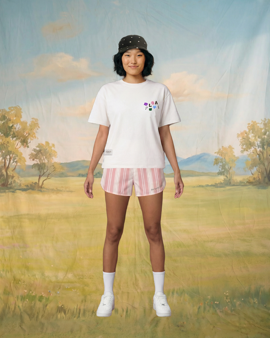 PSC x W10K: Lace Up Tee in White