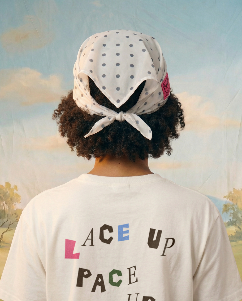Runaway Cap in White Dots