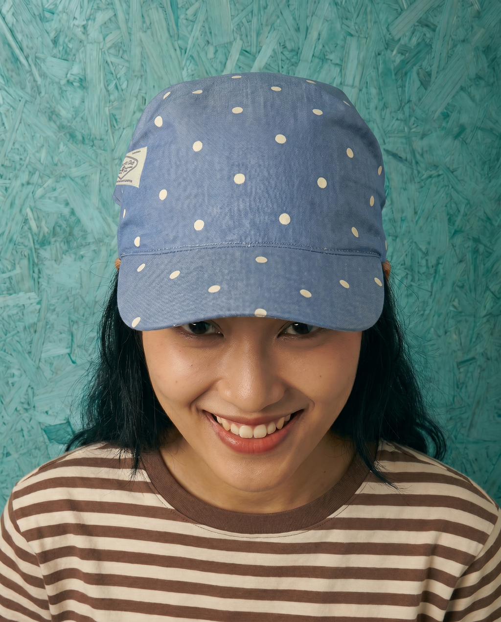Runaway Cap 2.0 in Blue Dots
