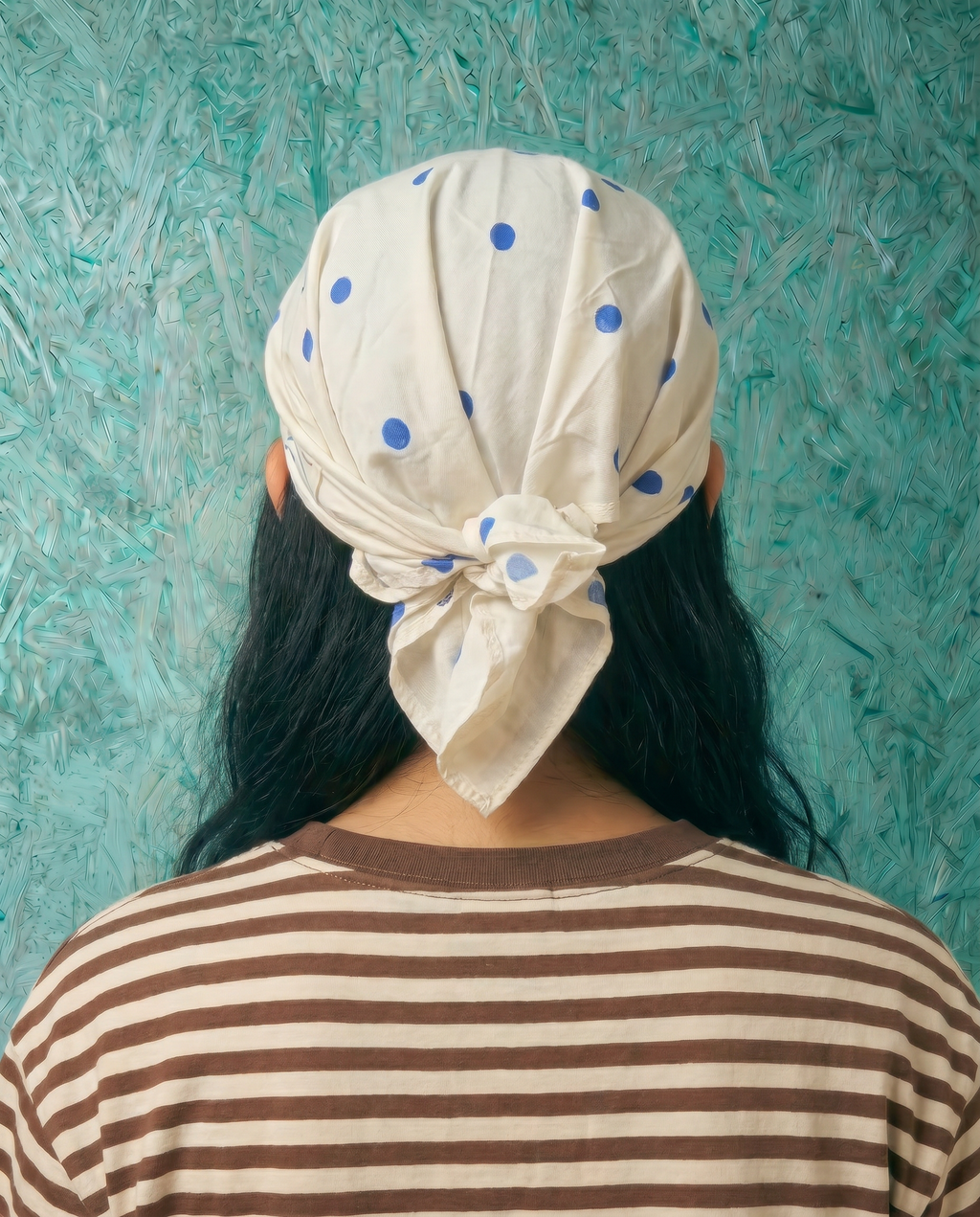 Runaway Cap 2.0 in Electric Blue Dots