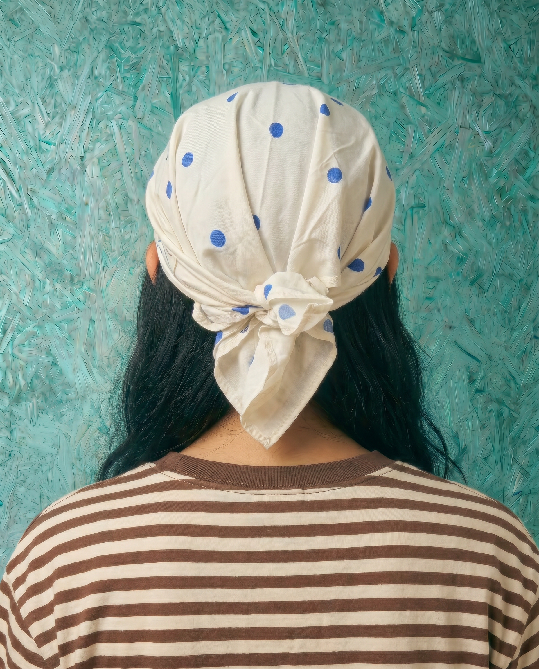 Runaway Cap 2.0 in Electric Blue Dots