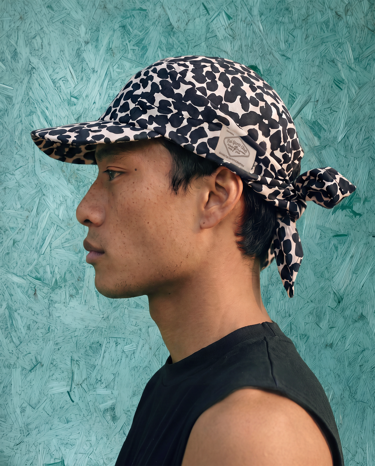 Daybreak Cap in Black Leopard