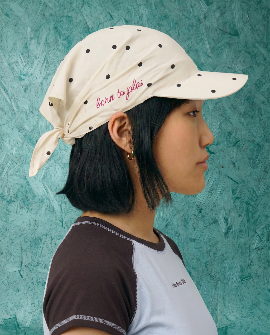 Runaway Cap 2.0 in White Dots