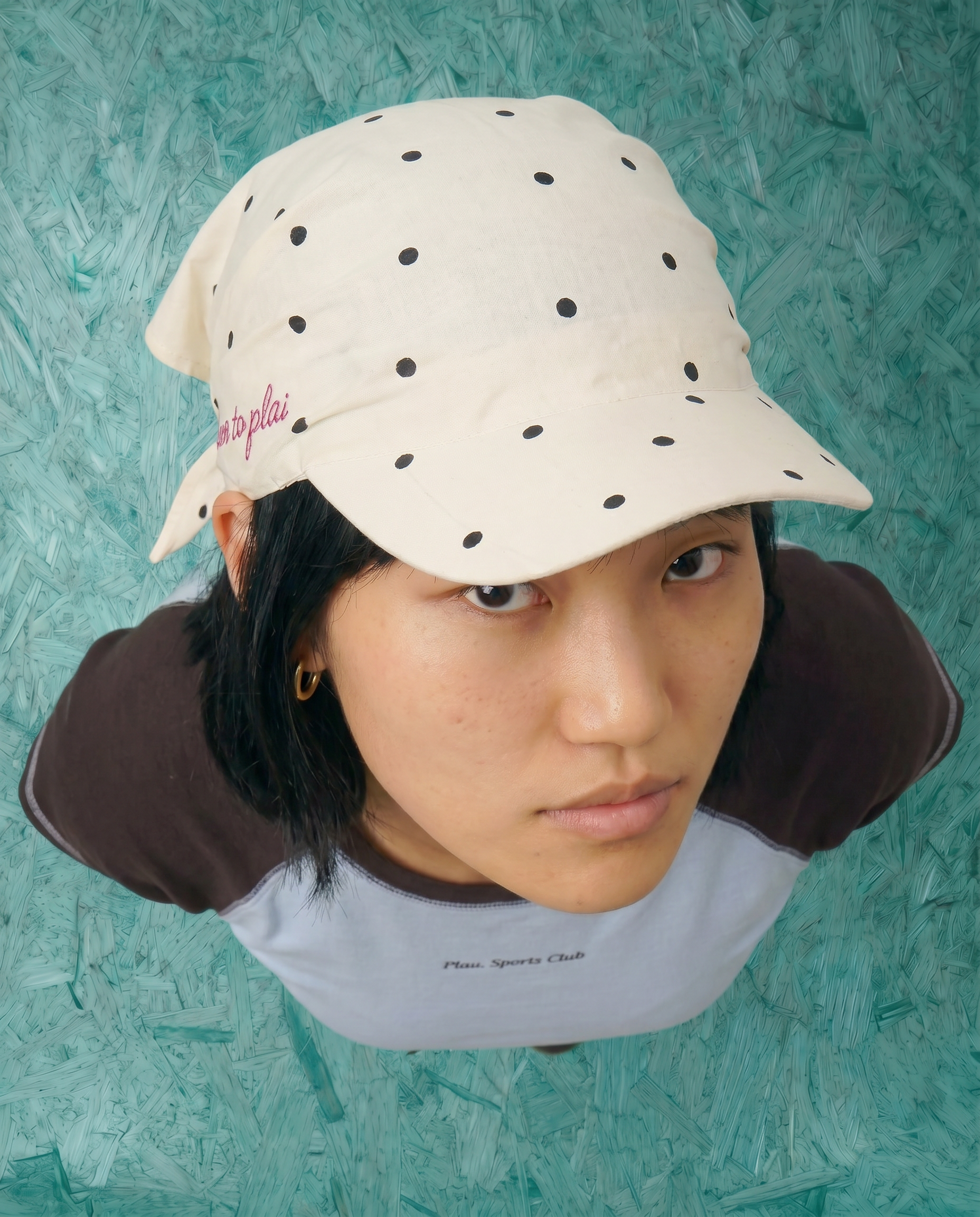 Runaway Cap 2.0 in White Dots