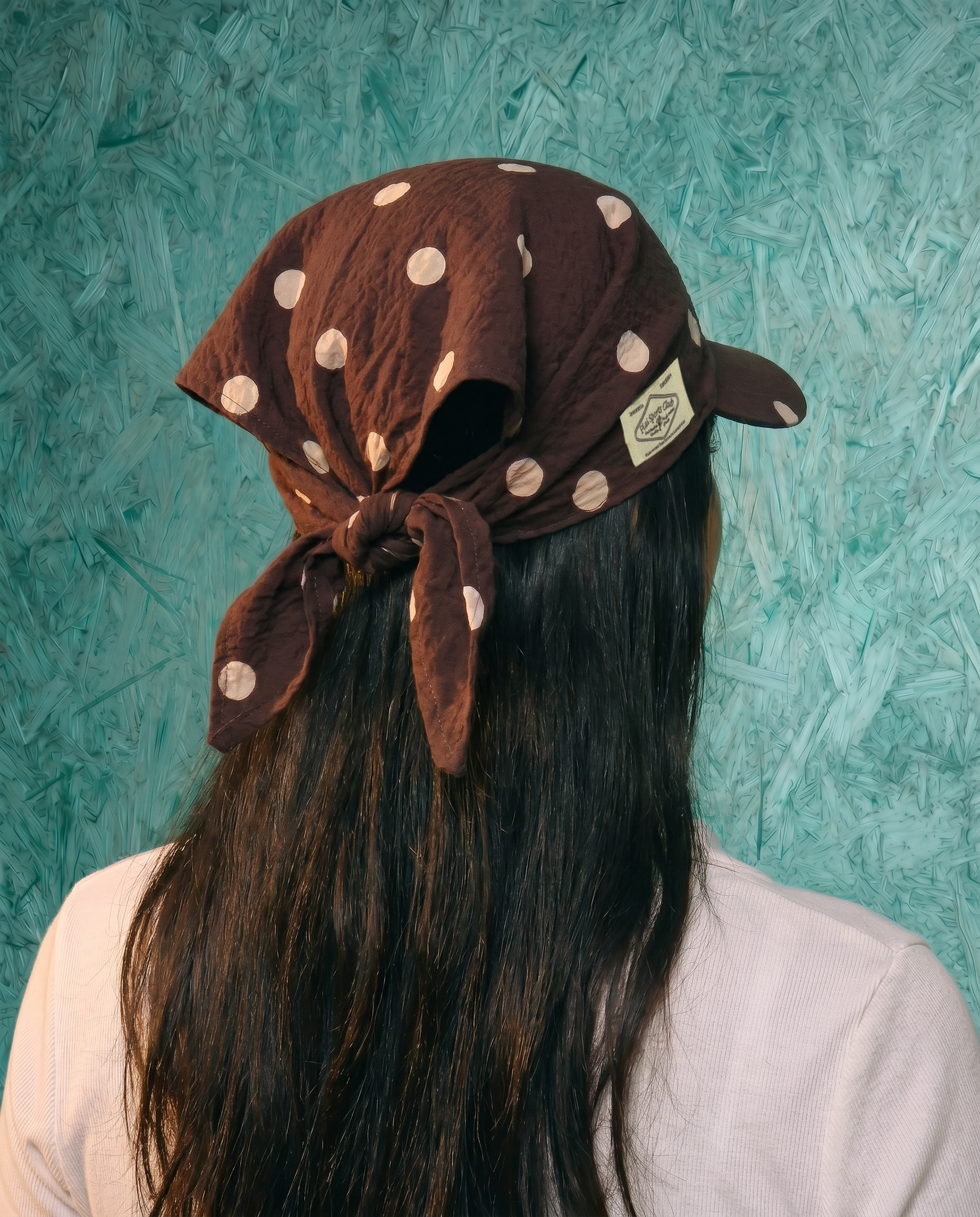 Runaway Cap in Maroon Dots