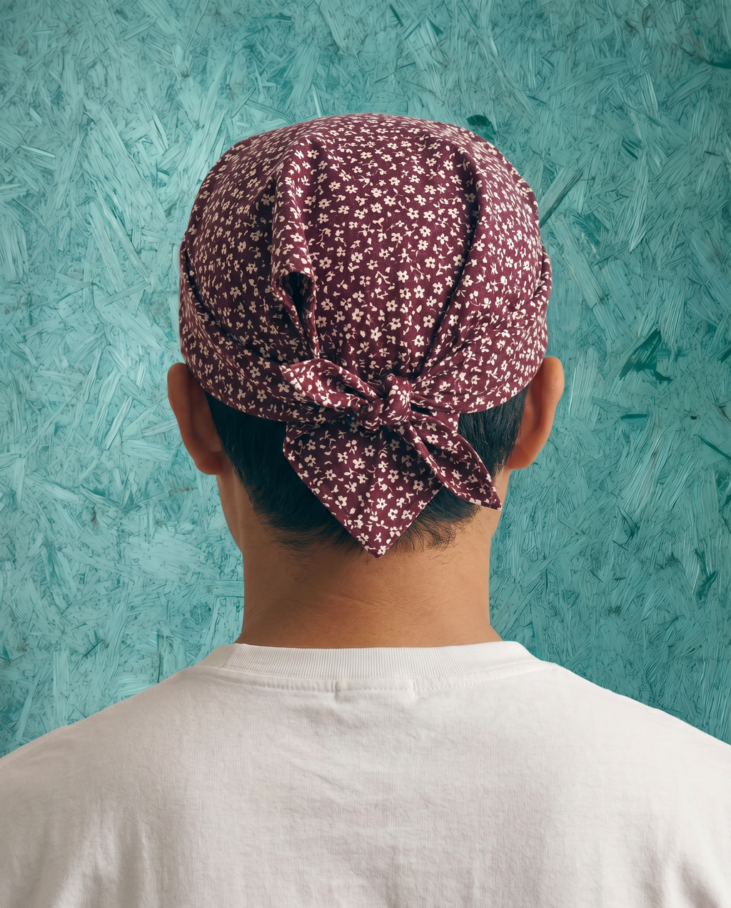 Daybreak Cap in Maroon Floral