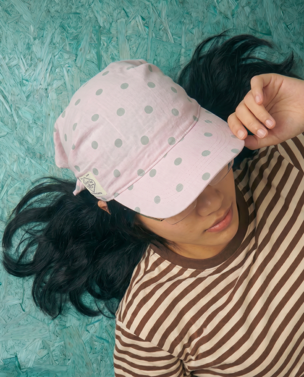 Runaway Cap 2.0 in Pink Dots