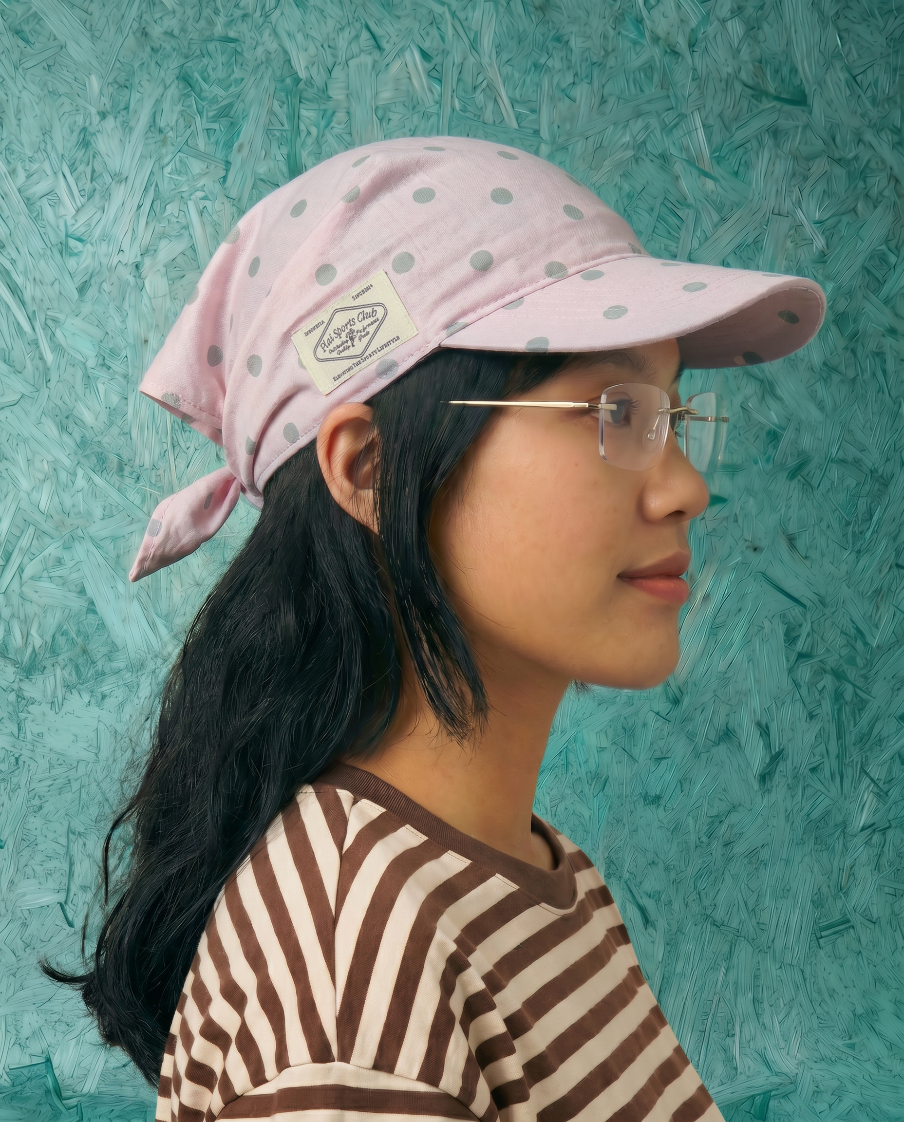 Runaway Cap 2.0 in Pink Dots