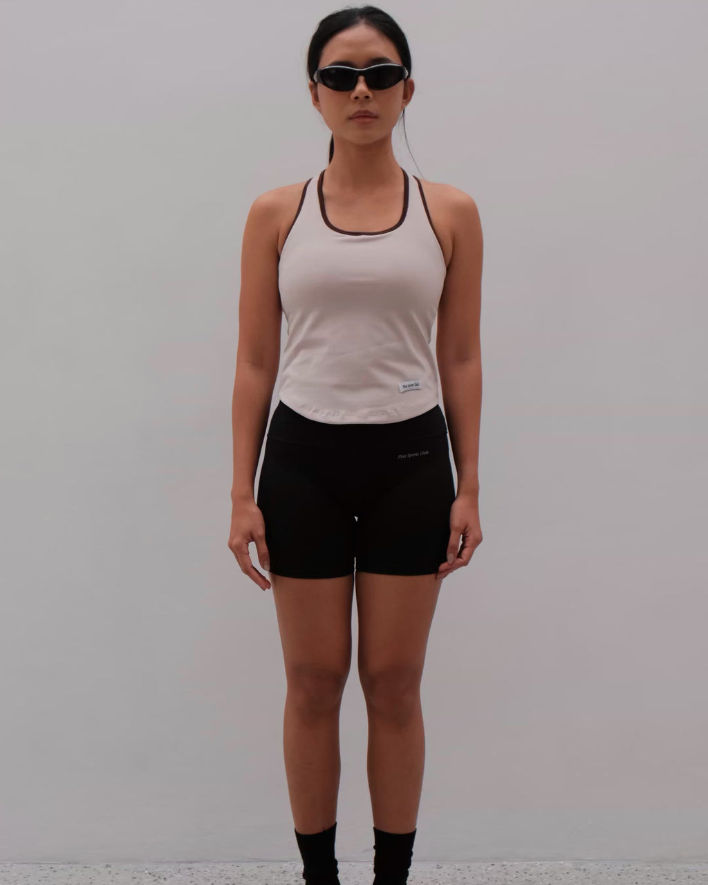 Court Racer Tank in Sand