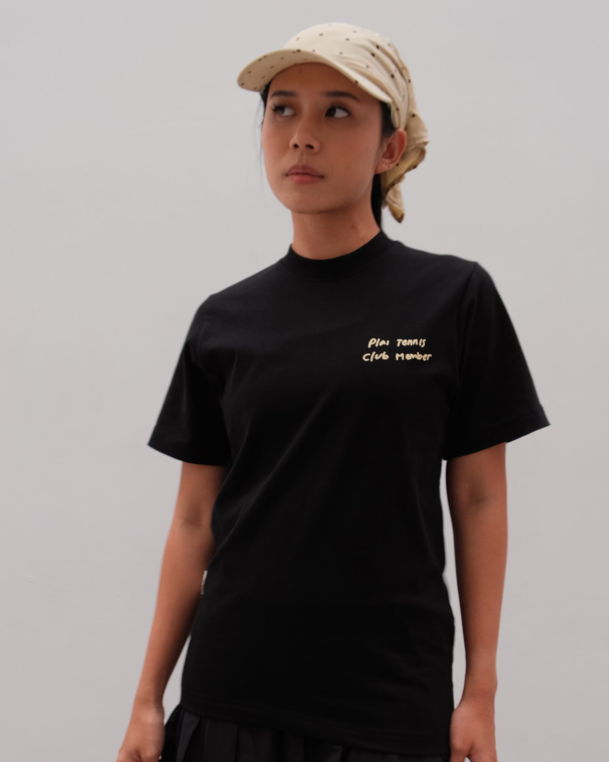 Unisex "Tennis Club" Shirt in Black